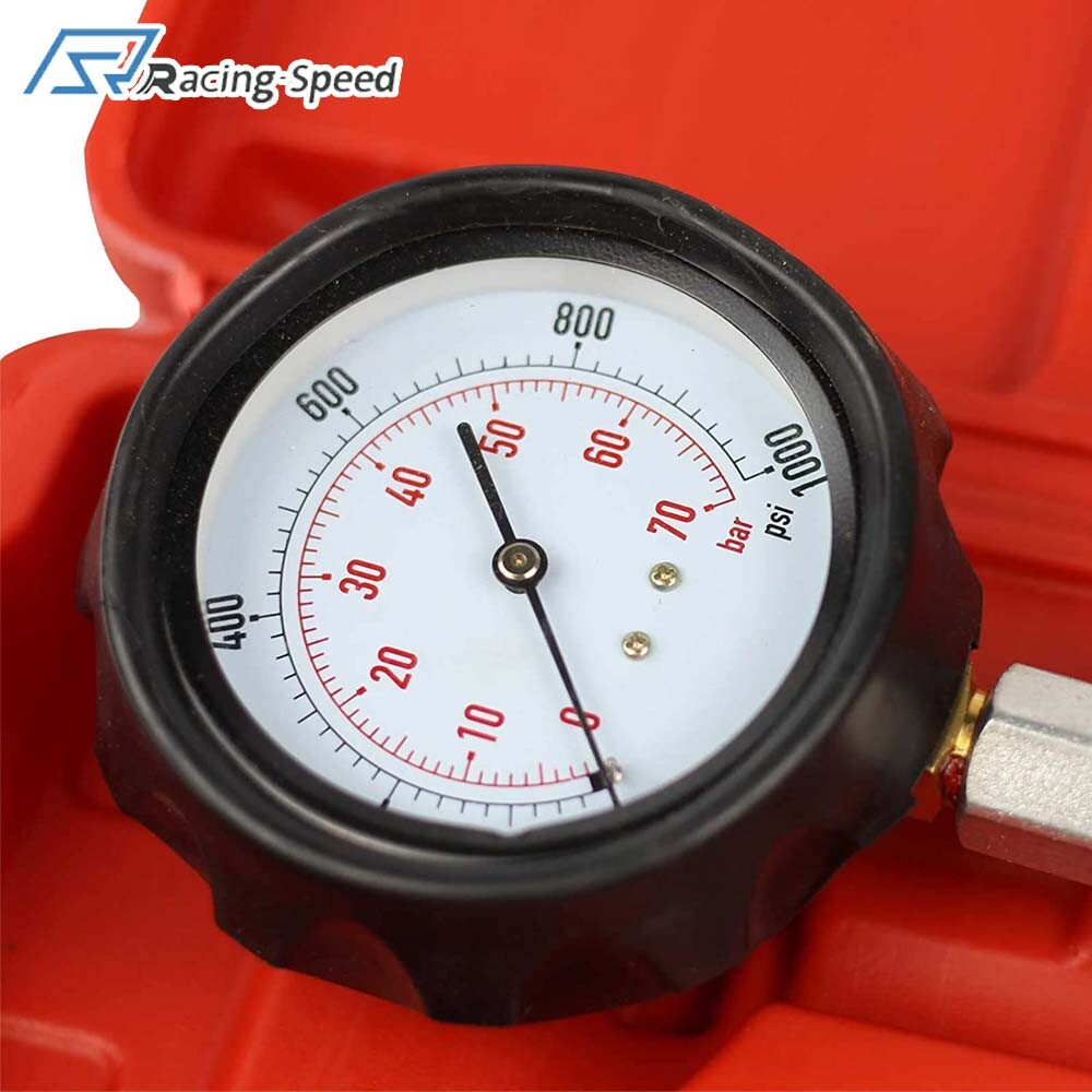 16Pcs Diesel Engine Compression Gauge Tester Cylinder Pressure Test Tool Kit