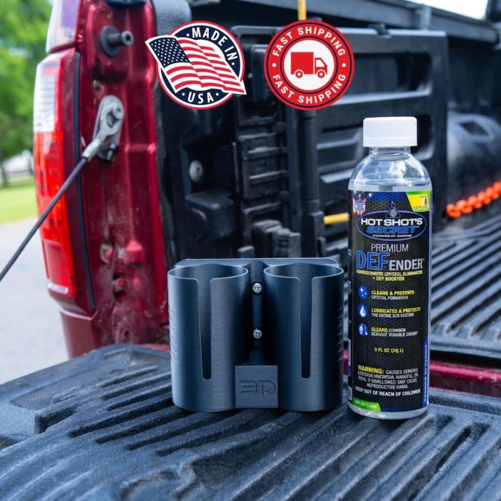 DieselDock V2 Additive Holder for Hot Shot Secret Defender 8oz Bottle | USA Made