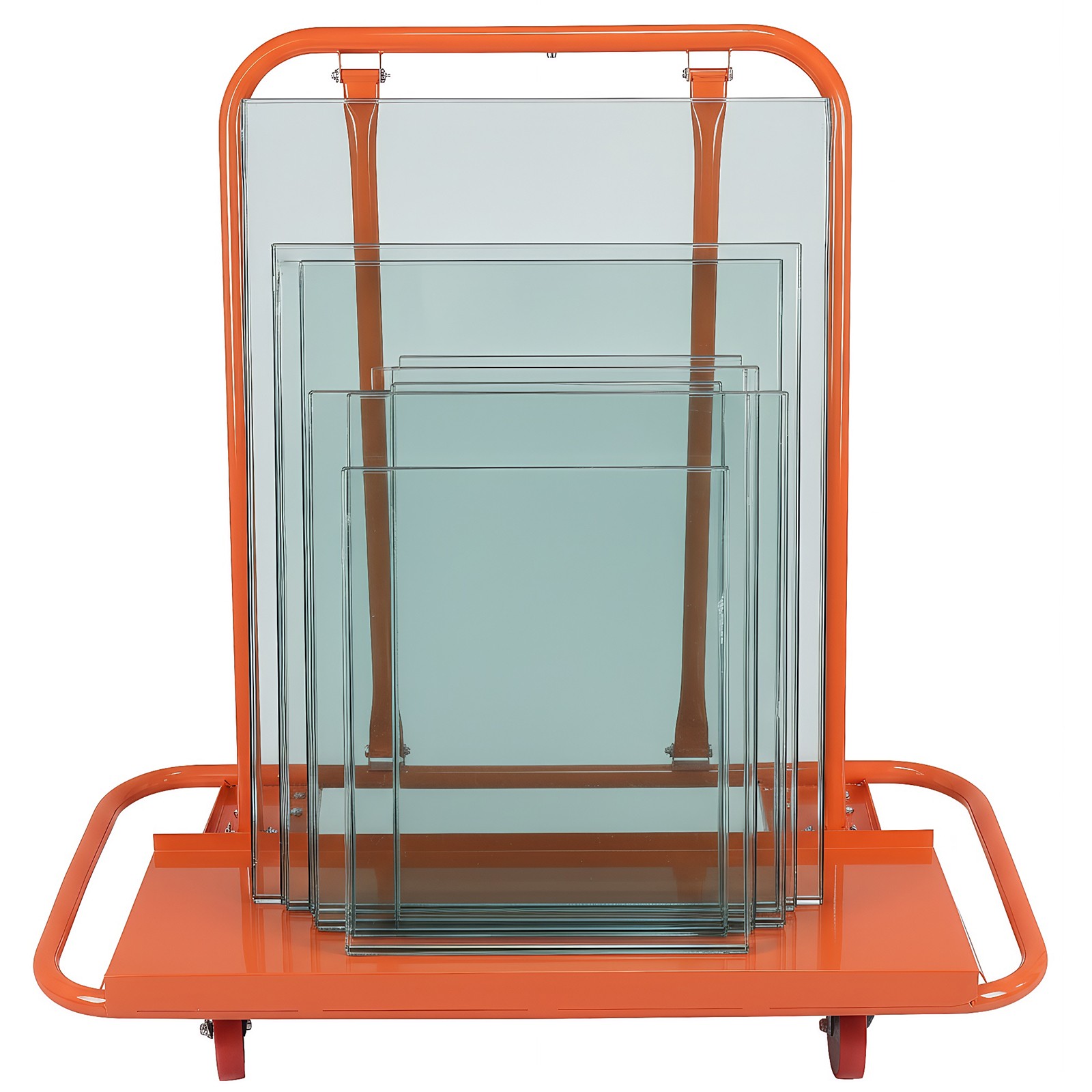 Glass Flatbed Handcart Detachable Large Capacity for Warehouse Factory Equipment