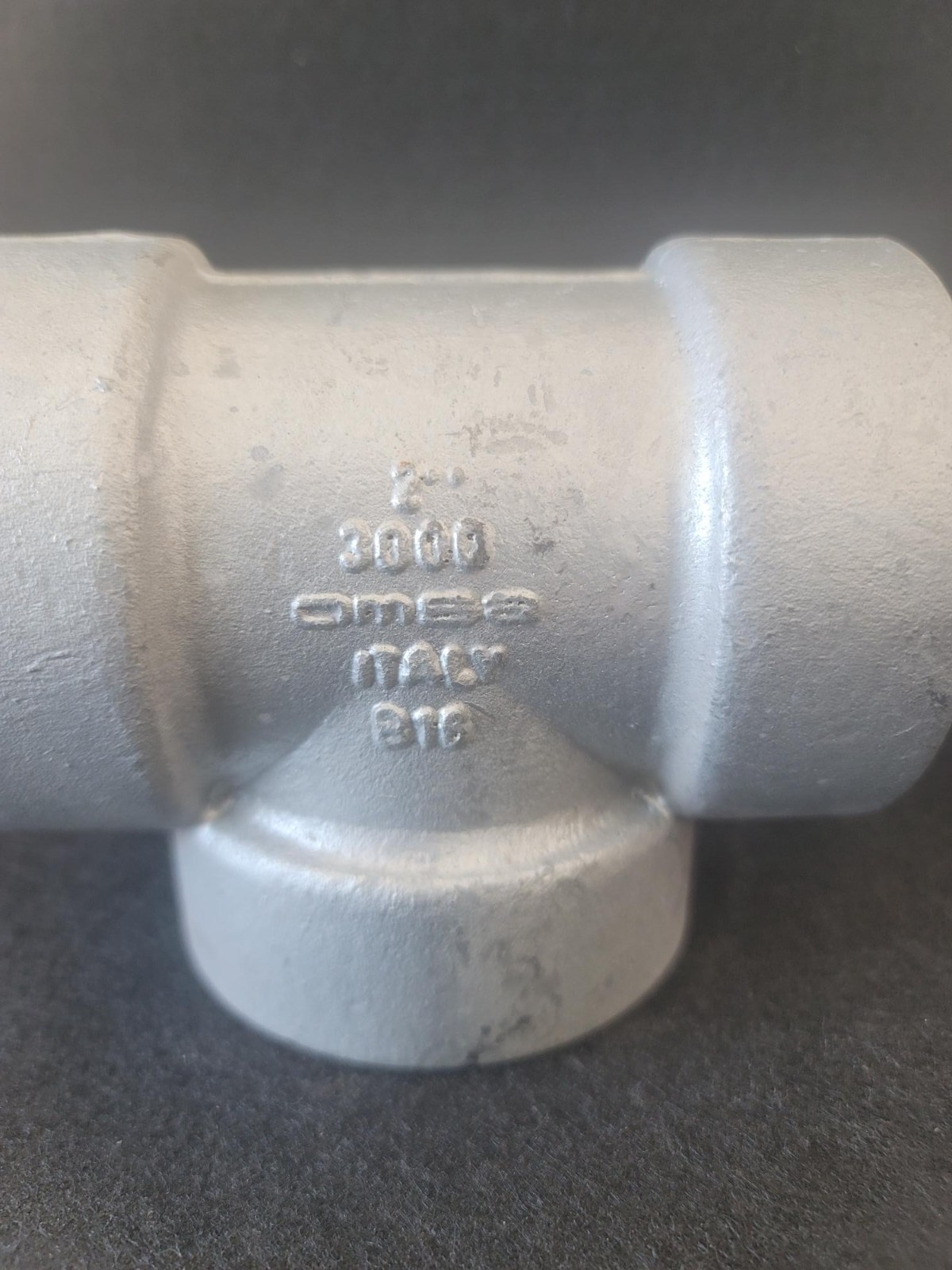2x2x2 3000 3M Threaded NPT Tee Steel Pipe Fitting K631 S/A105N OMSA ITALY B16