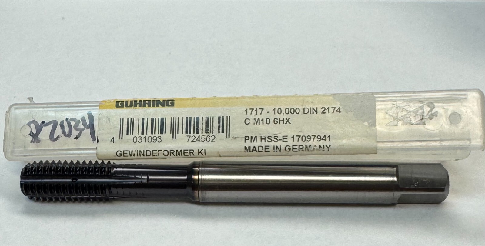 Guhring M10 X 1.50 Form Tap, HSS-E-PM, TiAlN, Radial Coolant Exit