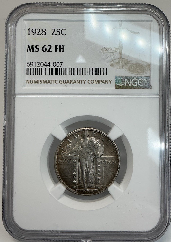 1928 25c NGC MS62 FH Standing Liberty GEM