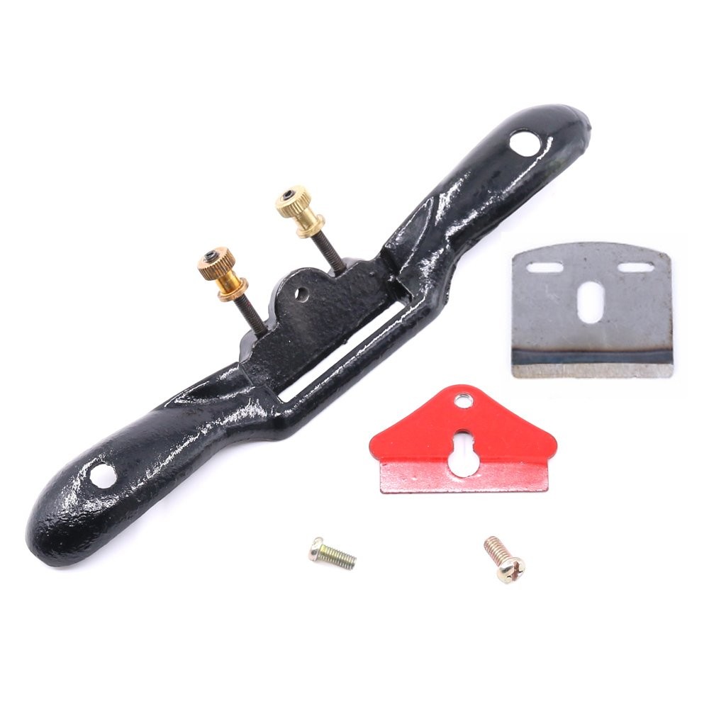 10'' Adjustable SpokeShave with Flat Base, Metal Blade Hand Tool Perfect for ...