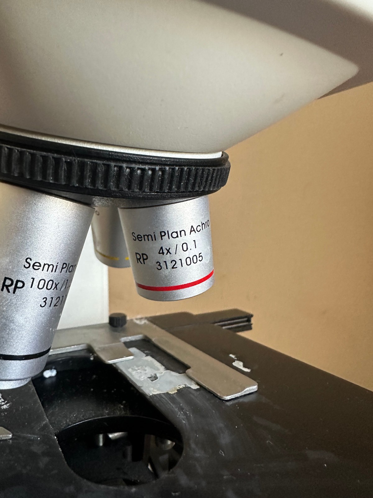 Seiler Instrument Microlux III Binocular Microscope w/4x 10x 40x 100x Objectives