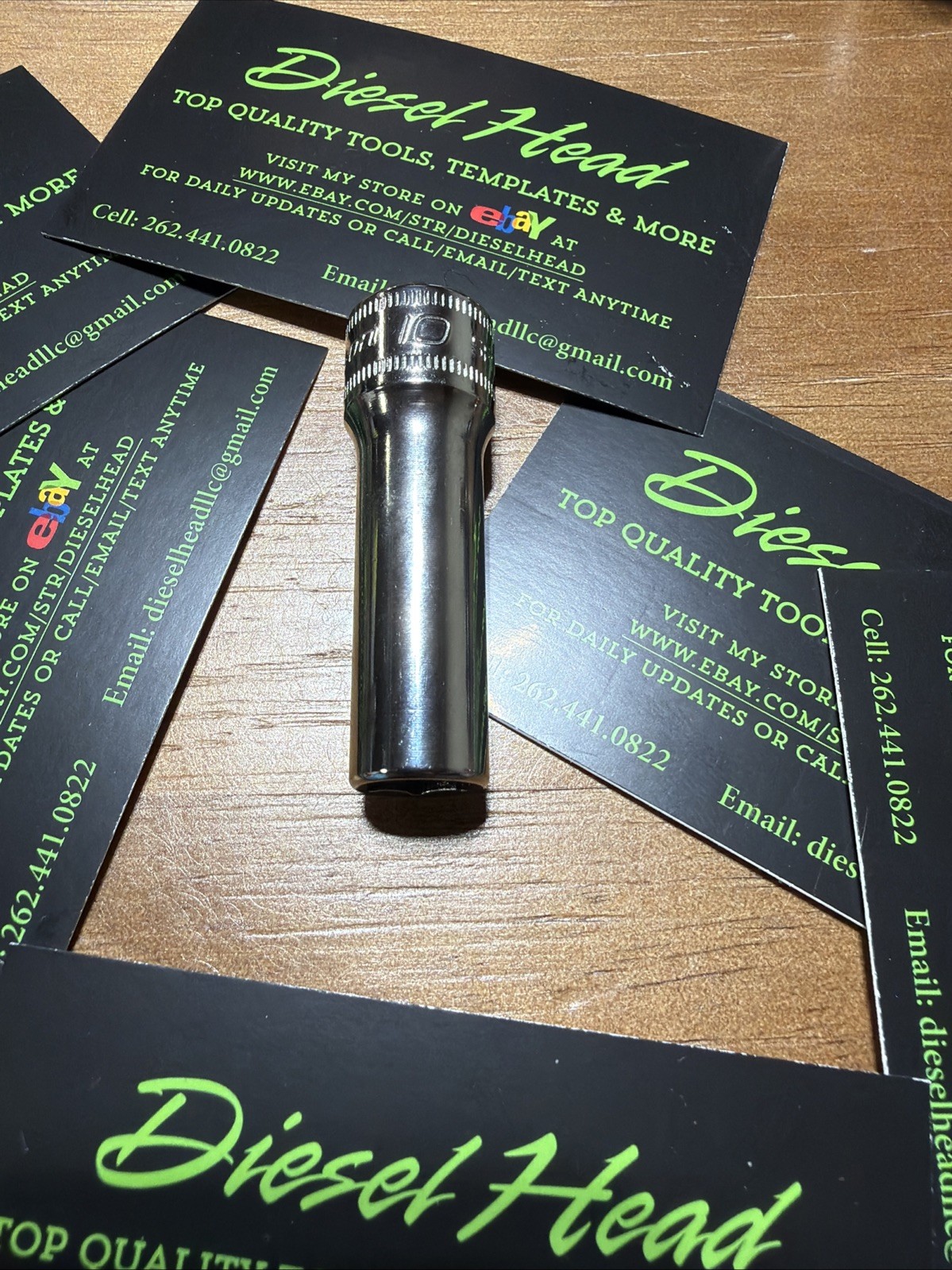 *NEW* Snap On Tools SFSM10 - 10mm 3/8" Dr 6-Point Metric Deep Socket FREE SHIP