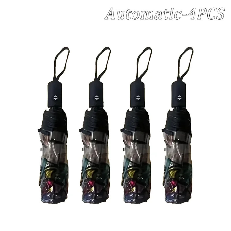 Romantic British Rainforest Arch Transparent Umbrella with Automatic Opening