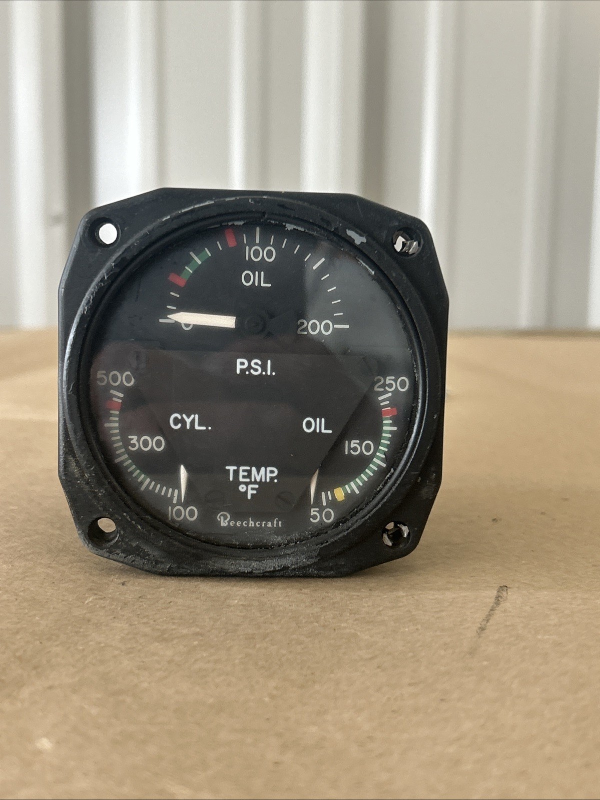 Beechcraft Engine Oil,PSI, Cyl Temp  Gauge  P/N 22-804-08
