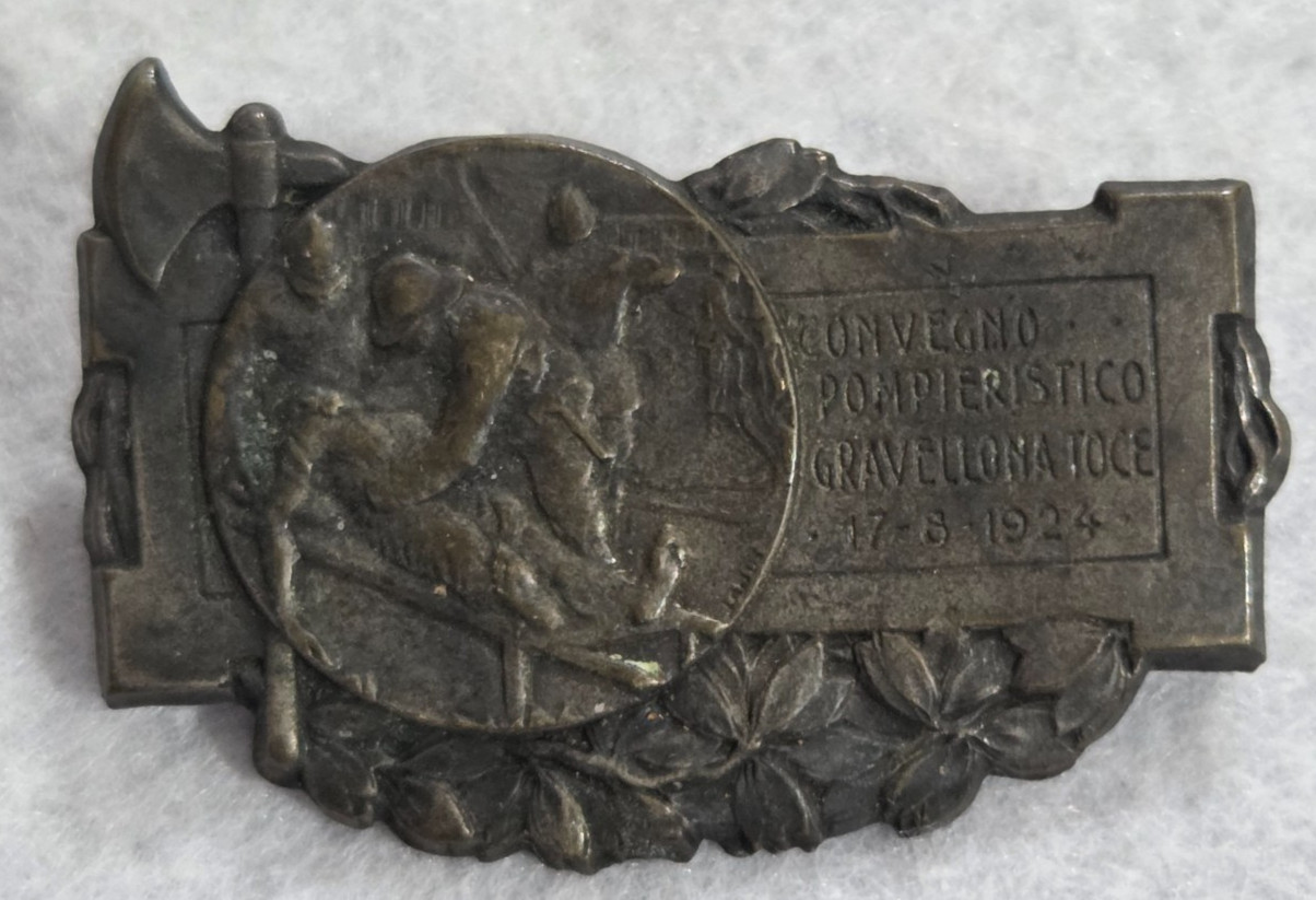 firefighters badge firefighters 1924 verbania gravelona toce convegno