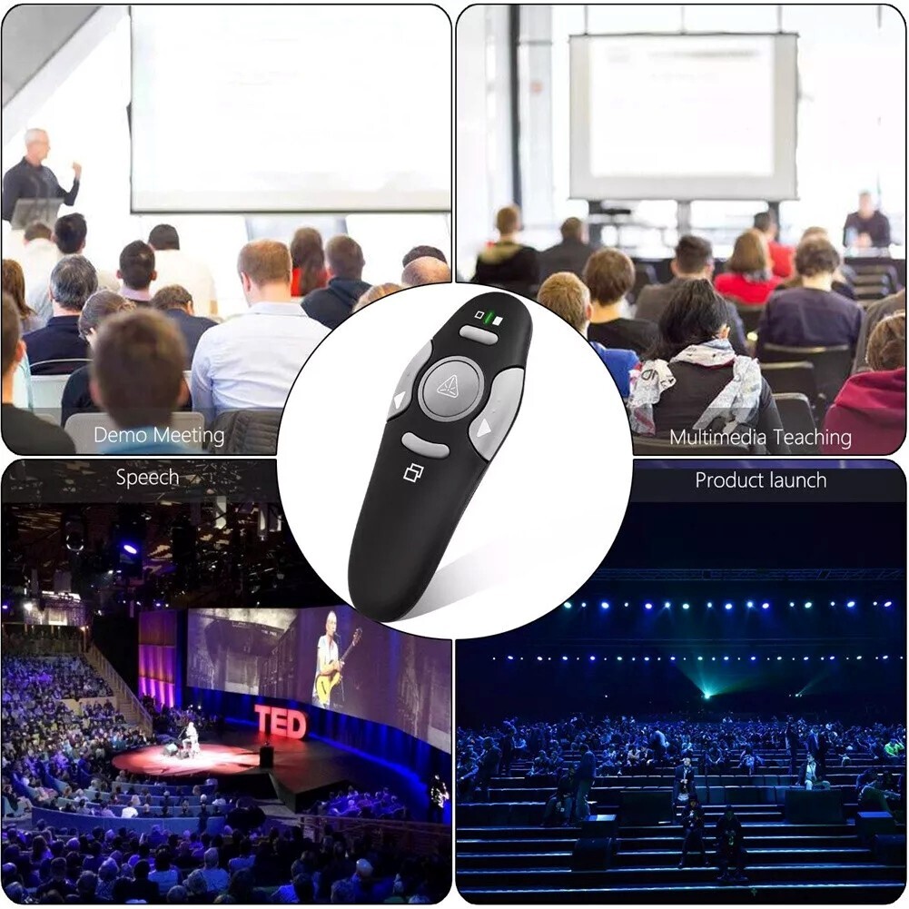 NEW!! PPT Wireless Presenter Expert - Laser Pointer in a Remote Control with USB