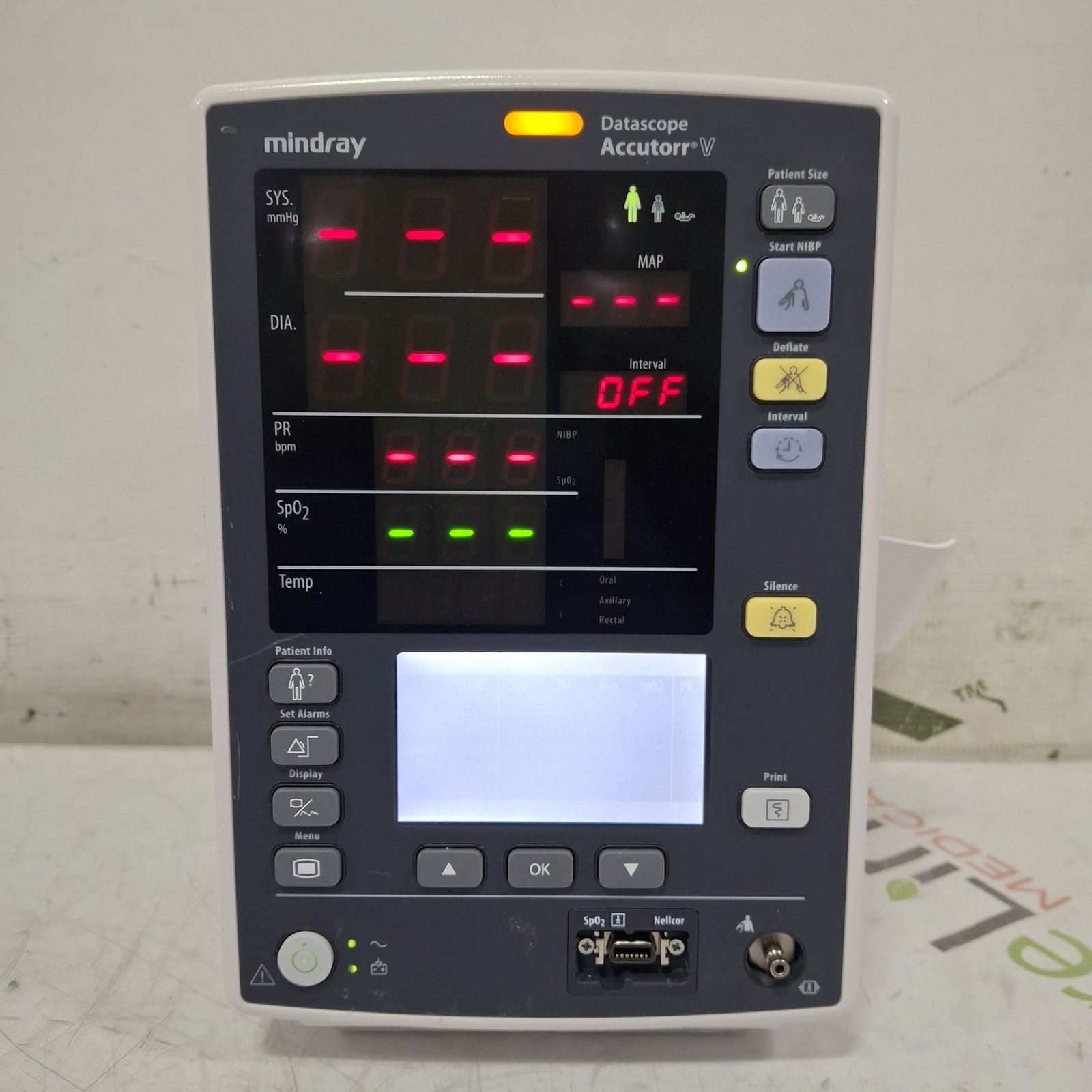 Mindray Datascope Accutorr V Vital Signs Monitor