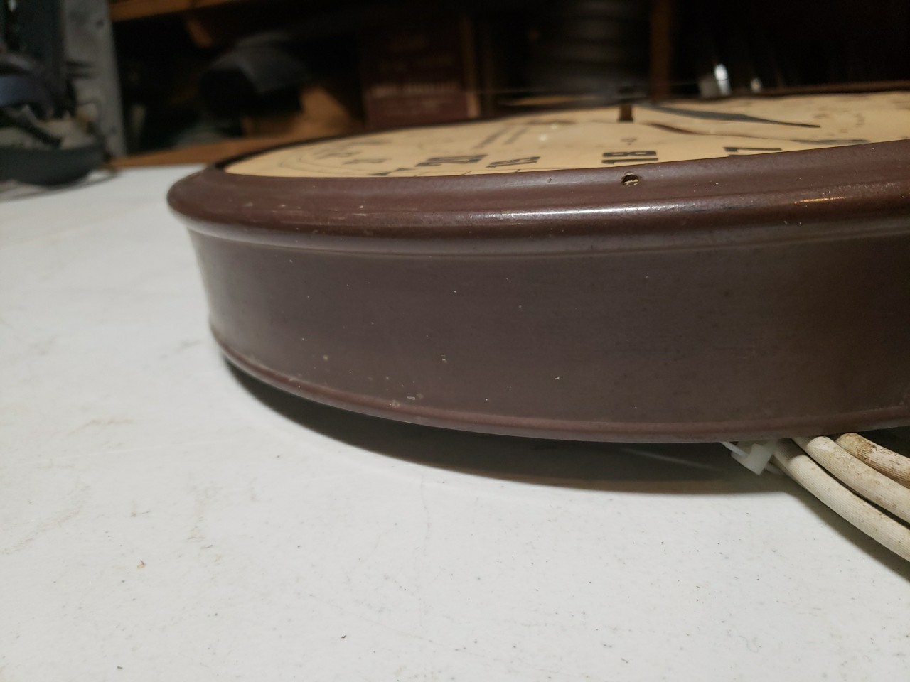 Vintage Elm Manufacturing Co Clock,