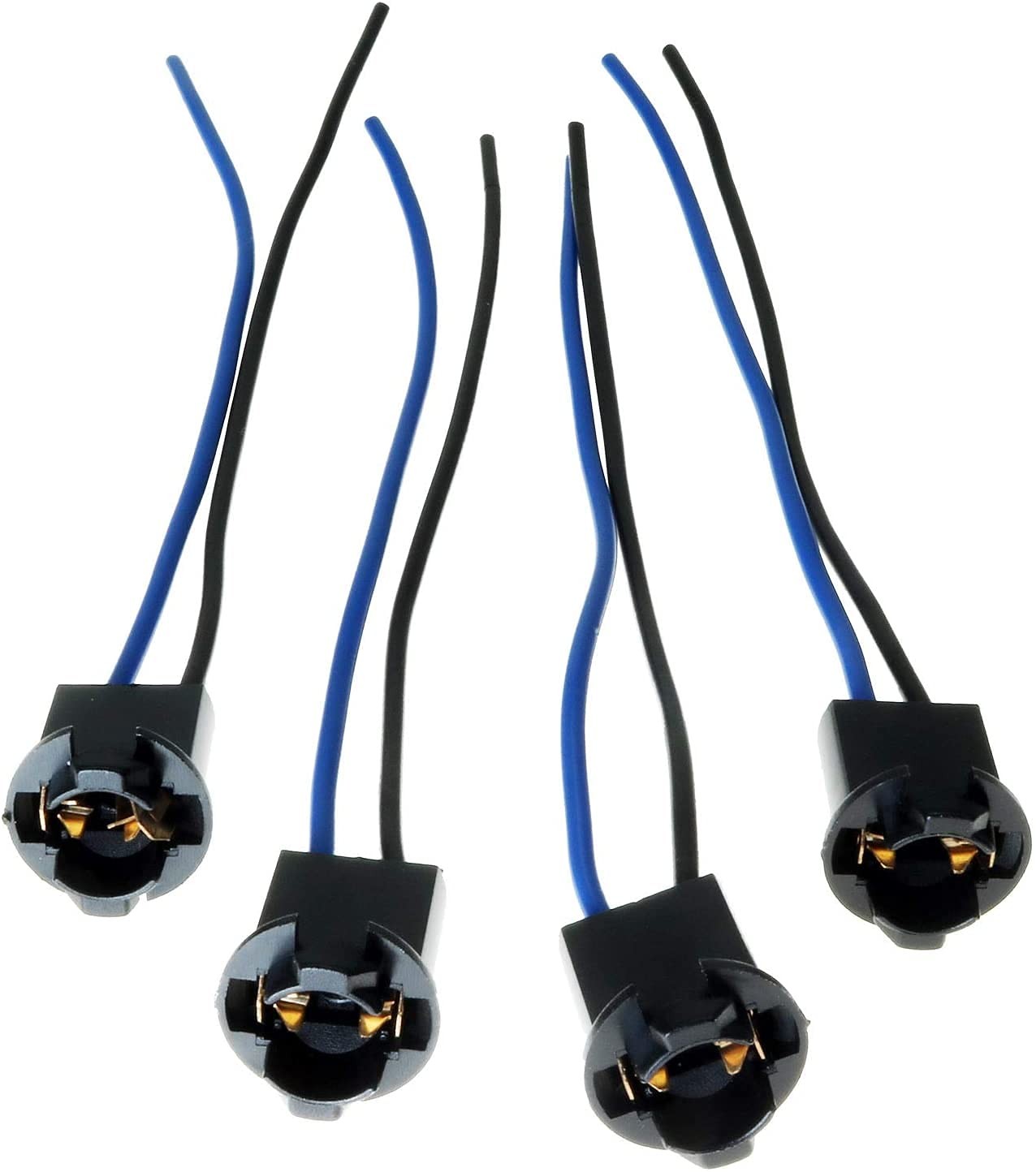 T10 Socket Base 15cm Wire Plug-in LED Bulb Extension 4PCS - for Fog Light