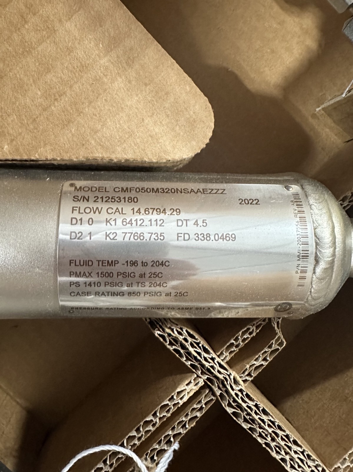 Emerson Micro Motion CMF050M320NSAAEZZZ Mass Flow Meter