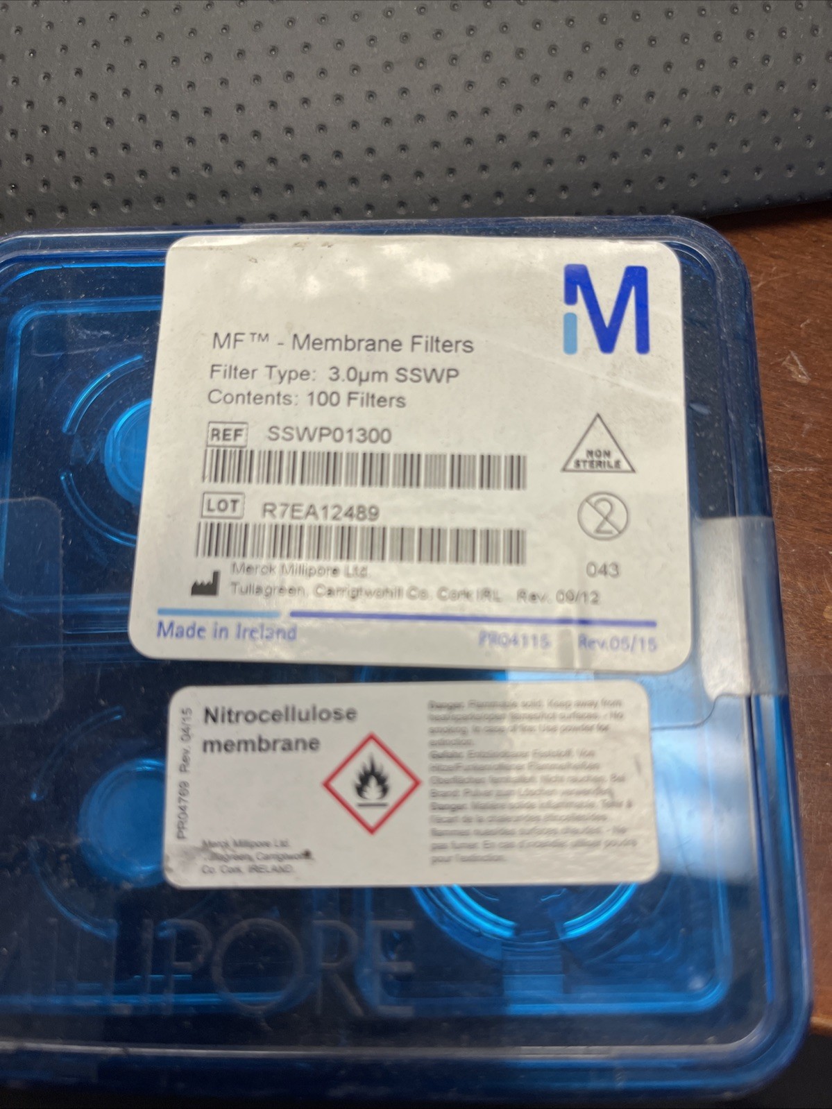 NEW MILLIPORE MF MEMBRANE FILTERS 3.0 SSWP01300 (100 pieces) *FREE SHIPPING*
