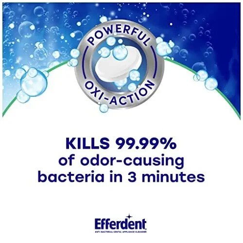Efferdent Retainer & Denture Cleaner Tablets Minty Fresh & Clean 90 Count