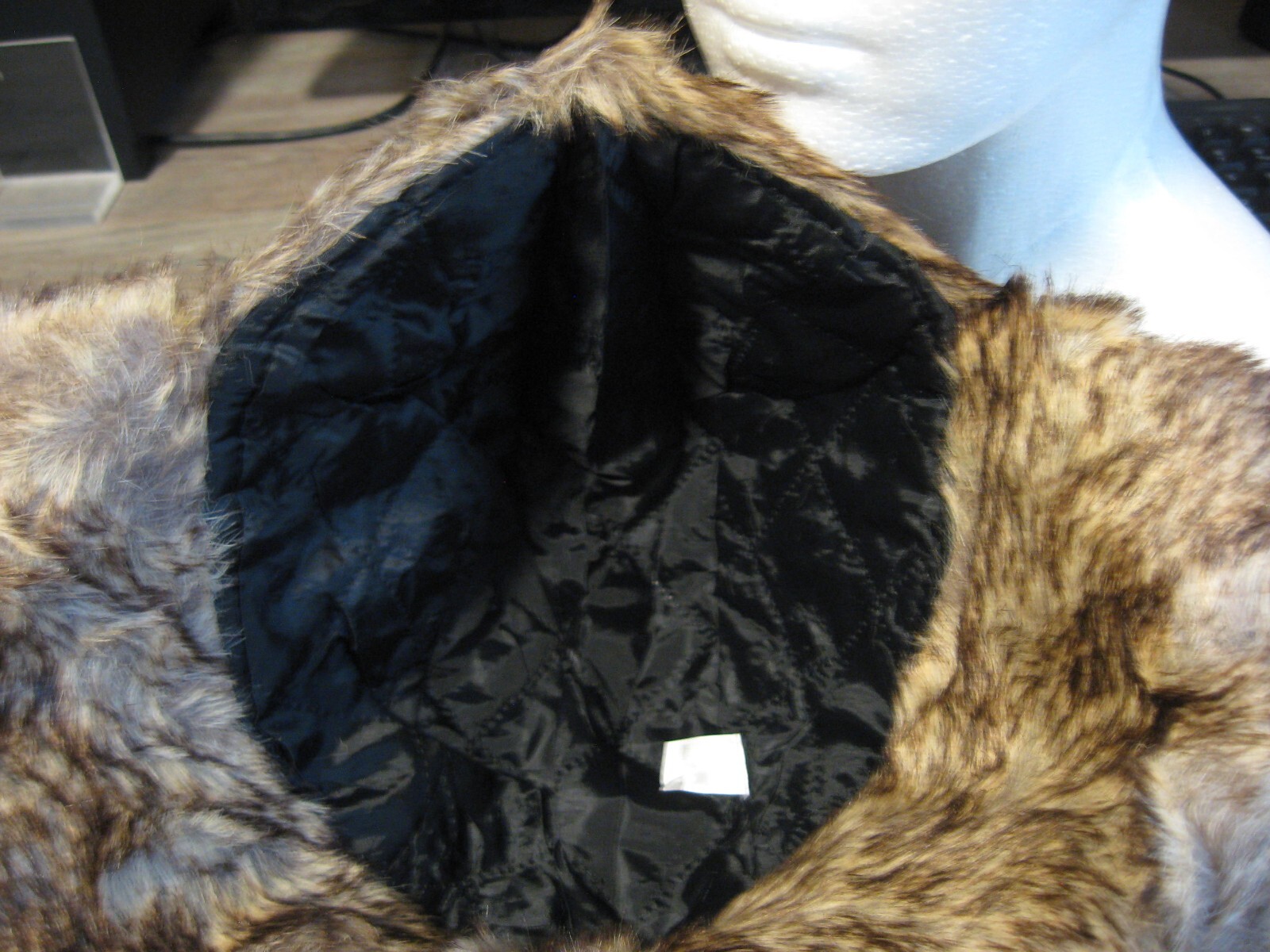 John Boy Trapper Bomber Hunting Hat - Faux Fur Headwear - Black - OSFM