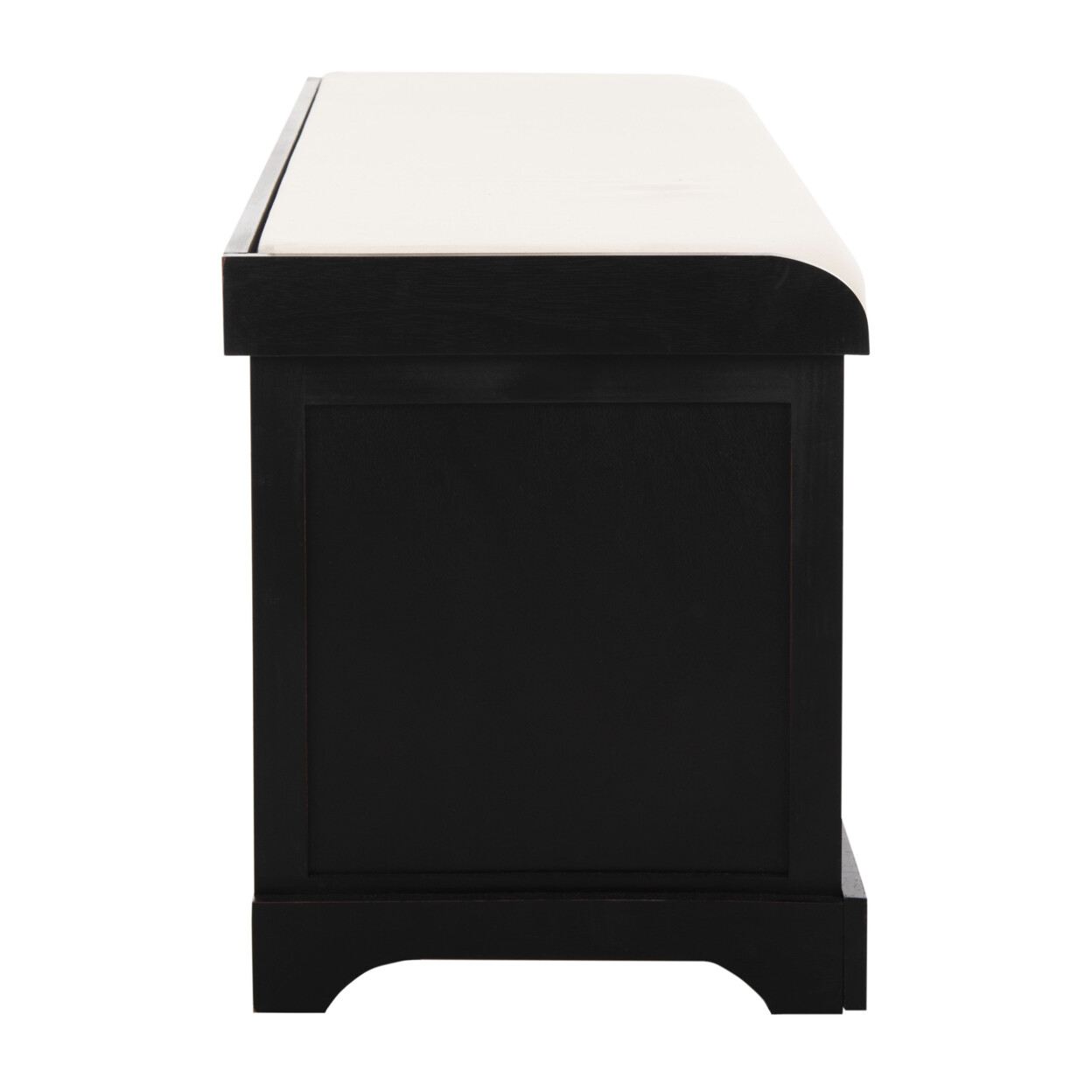 SAFAVIEH Lonan Wicker Storage Bench | Black |