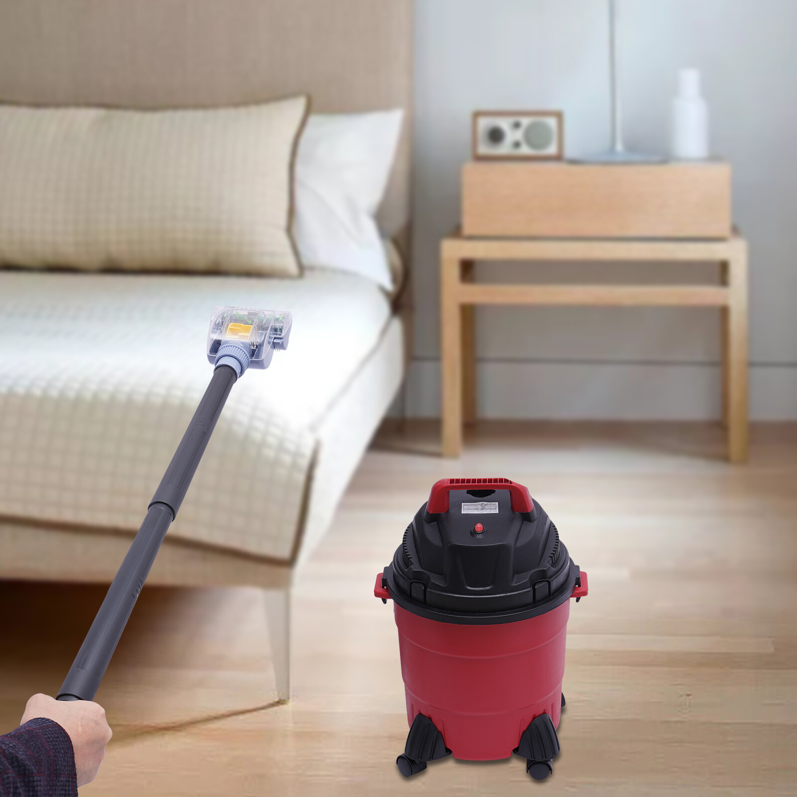 Wet&Dry Multifunctional Multilayer Vac Cleaner W/ Dual Air Duct Heat Dissipation