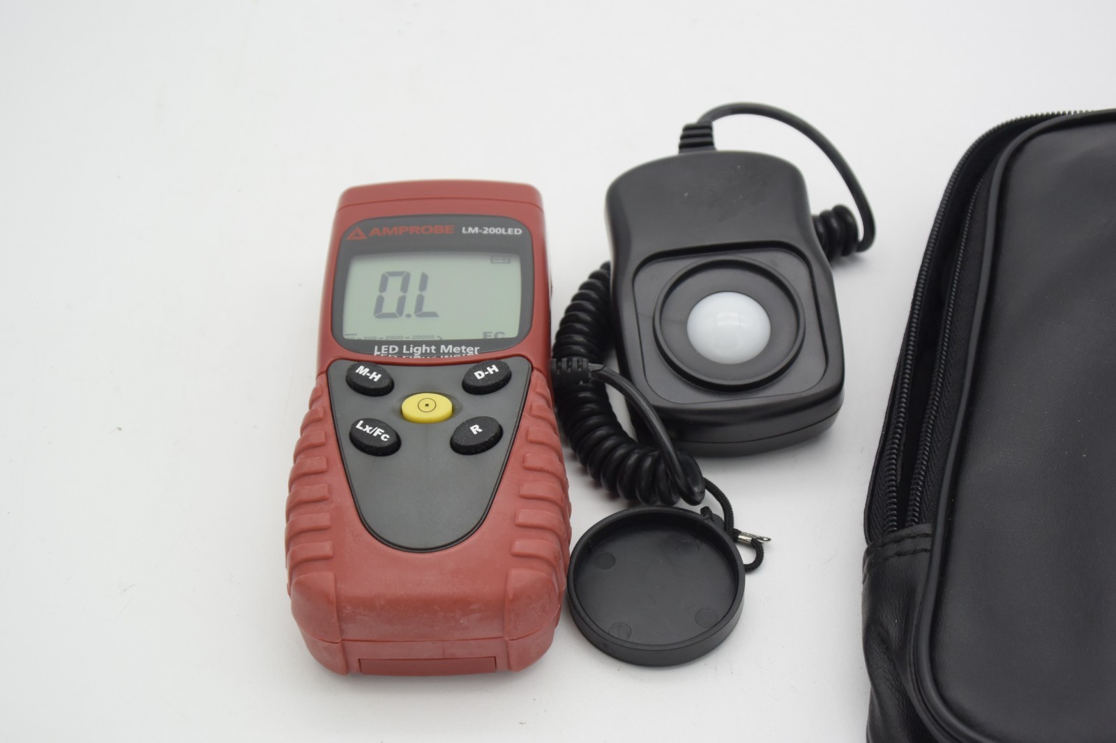 Amprobe LM-200 LED Light Meter 200000 Lux 20000 Fc Foot-candle with Case LM-200L