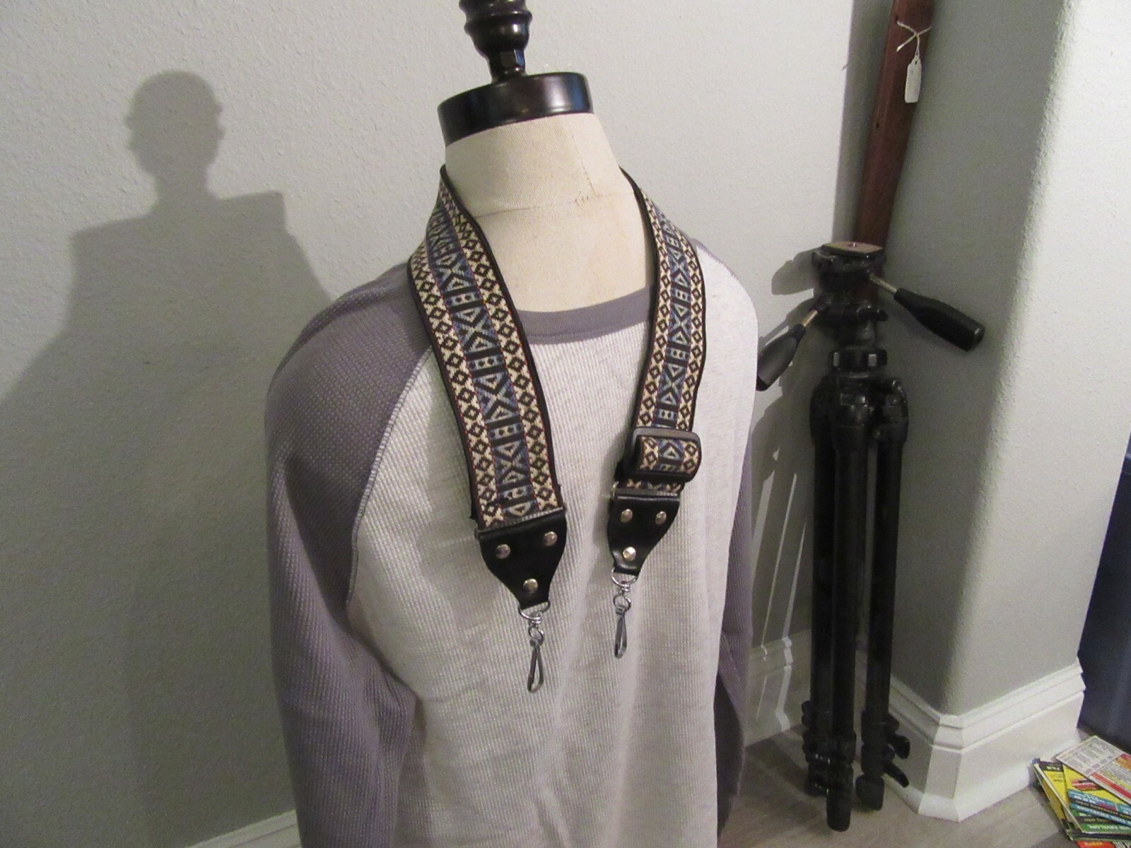 Nice Used Hippie Camera Strap Looks Nice  Very Solid  Stitching