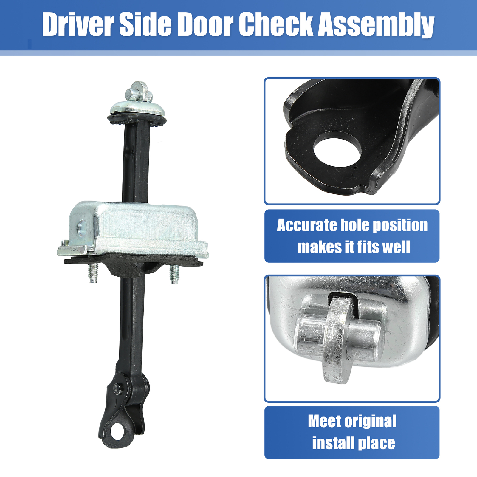 Pack(1) Front Door Check Stop Strap Left/Right Side for Honda Accord 2003-07