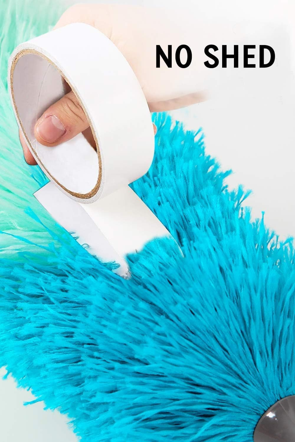 Microfiber Duster with 100" Extendable Pole Bendable Head for Ceiling Fan Dust