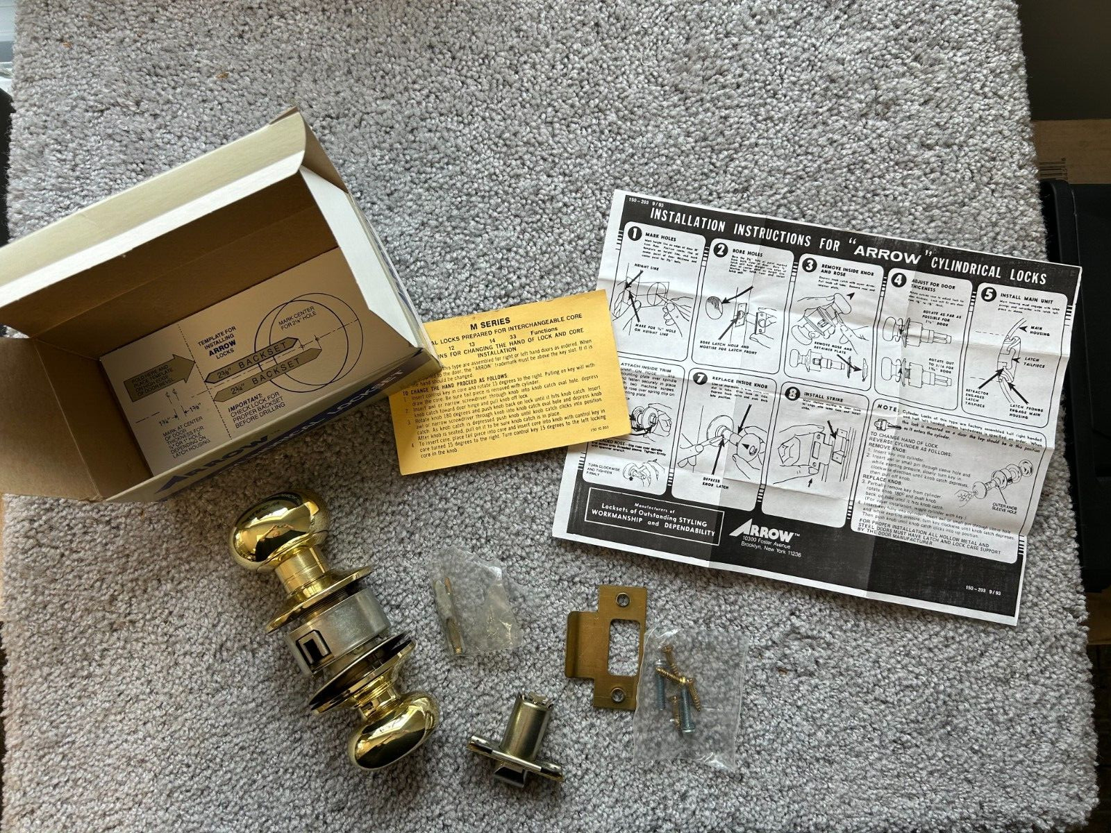 Arrow Classroom Lockset-Not Keyed M17 TA 03 300 121 IC L.H.