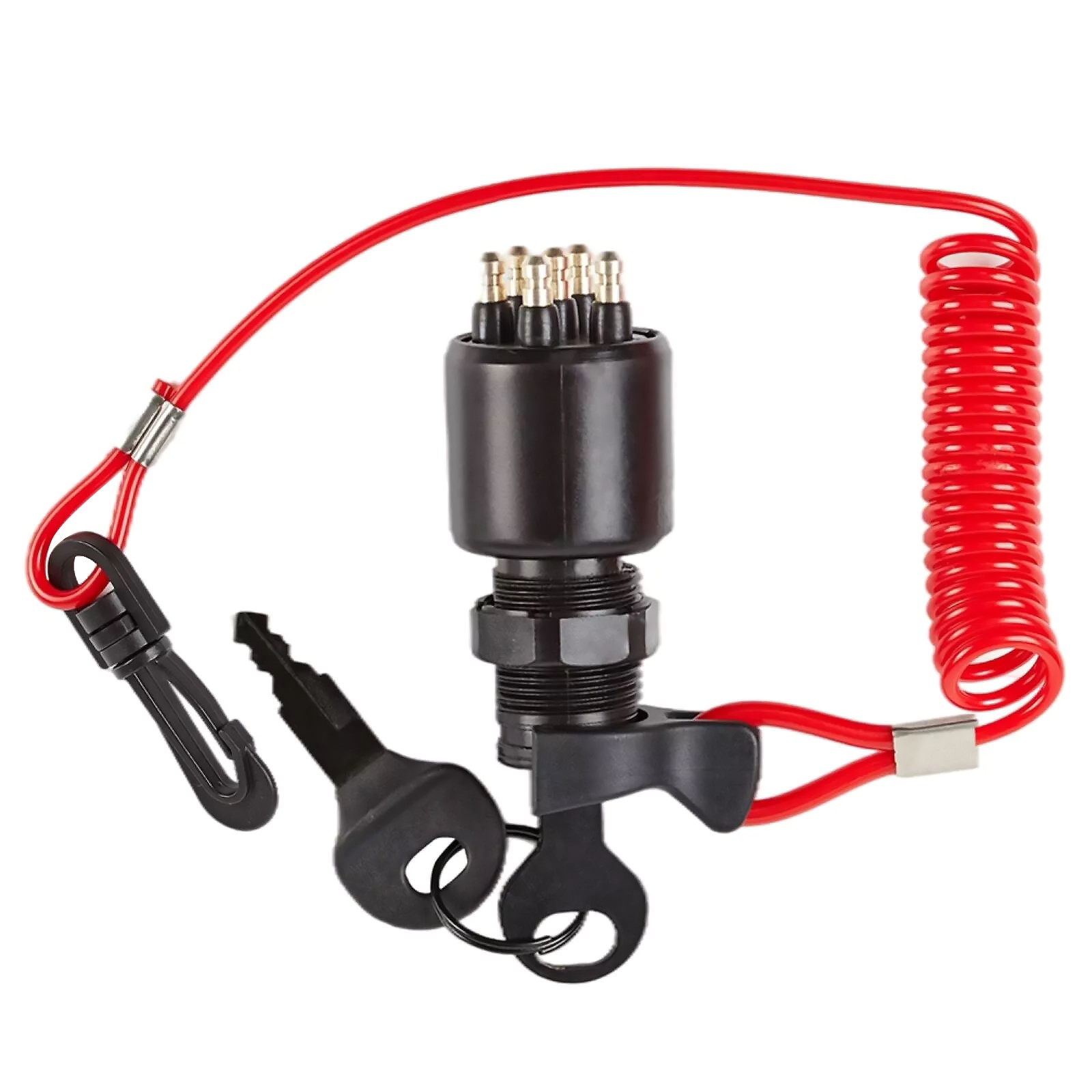 Ignition Switch With Safety Lanyard Keys Replace for 175974 for OMC Boat
