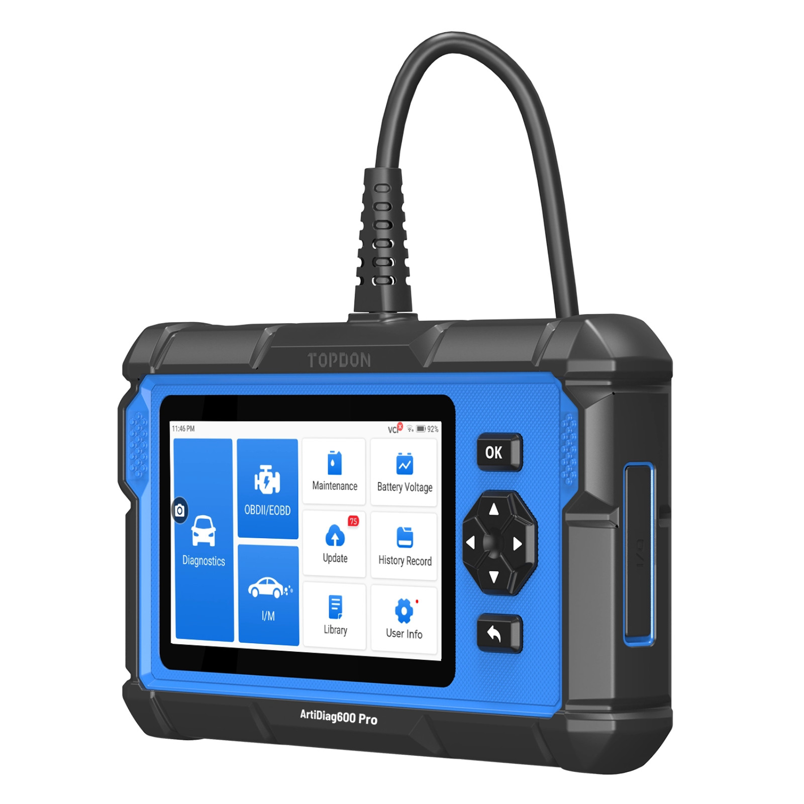 TOPDON AD600PRO All System OBD2 Scanner ABS DPF EPB Diagnostic Tool Free Updates