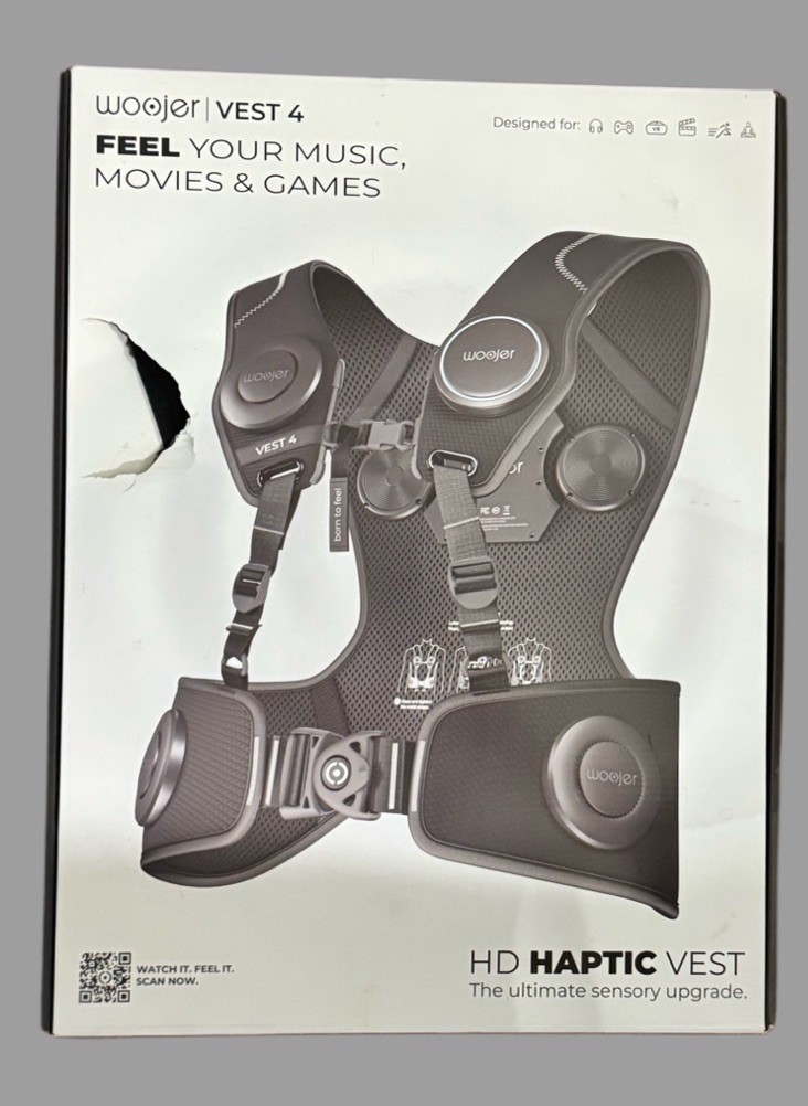 Woojer Vest 4 Haptic Vest – New Sealed – Damaged Box