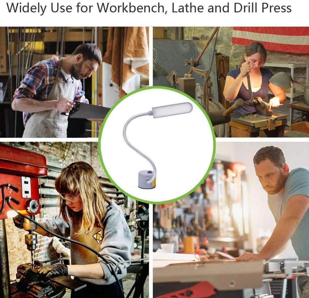 6 Watt Flexible LED Sewing Machine Light with Touch Control & Magnetic Mount