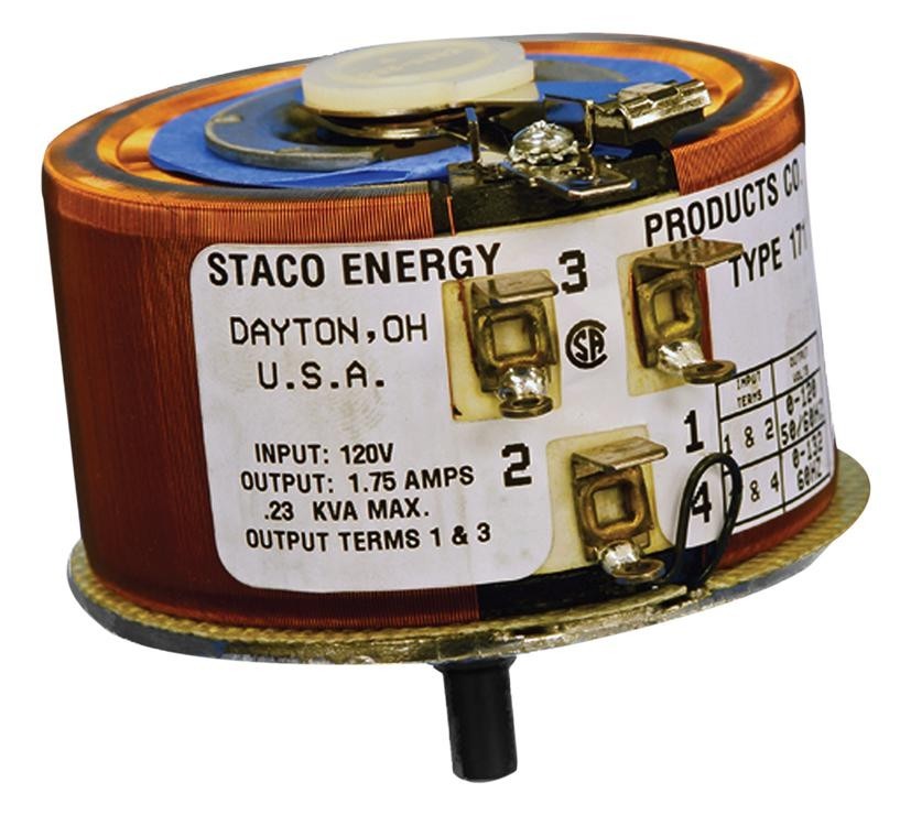 Staco Energy Type 171 Variable Control Transformer 120V Input, 1.75A Output
