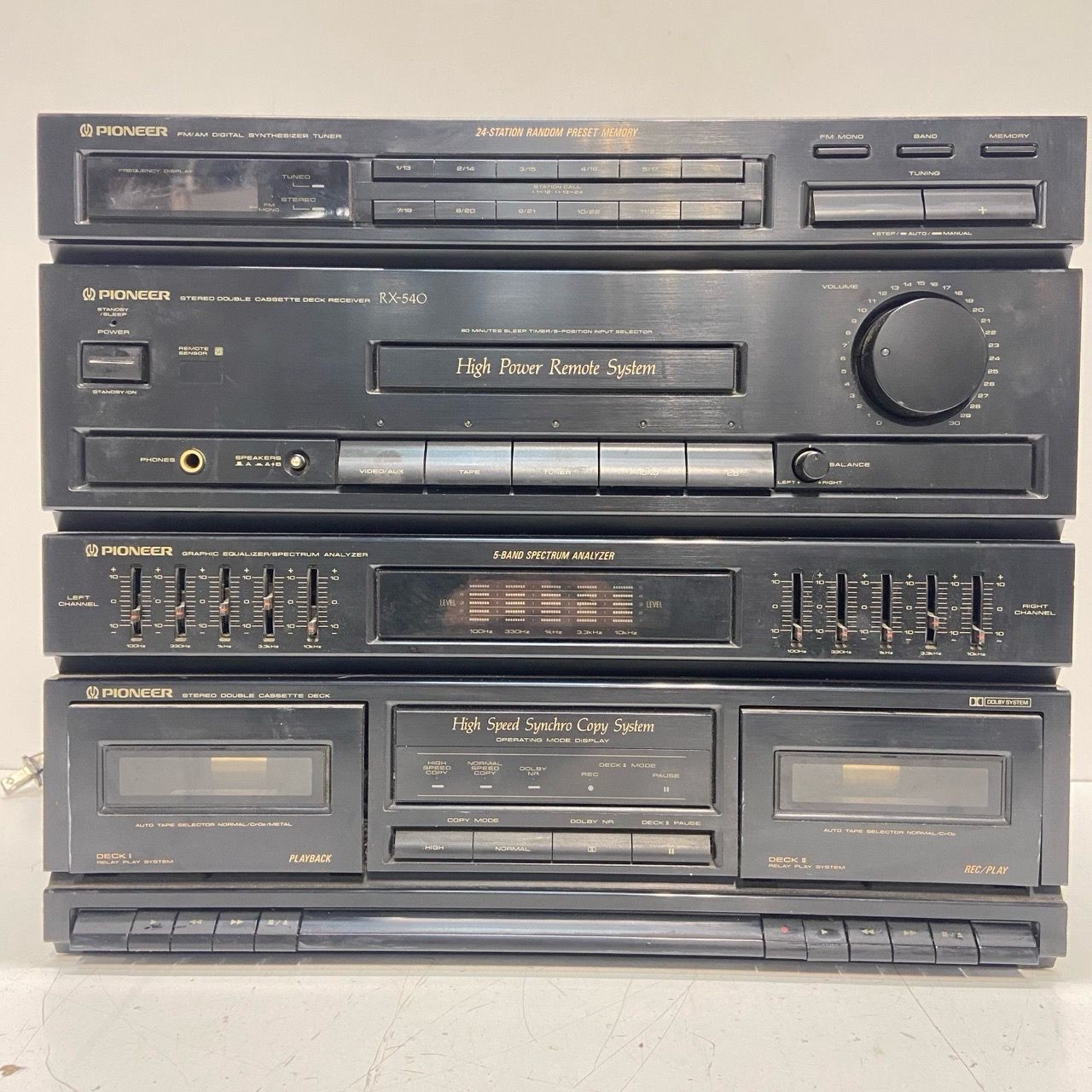 Pioneer RX-540 Cassette Stereo Receiver