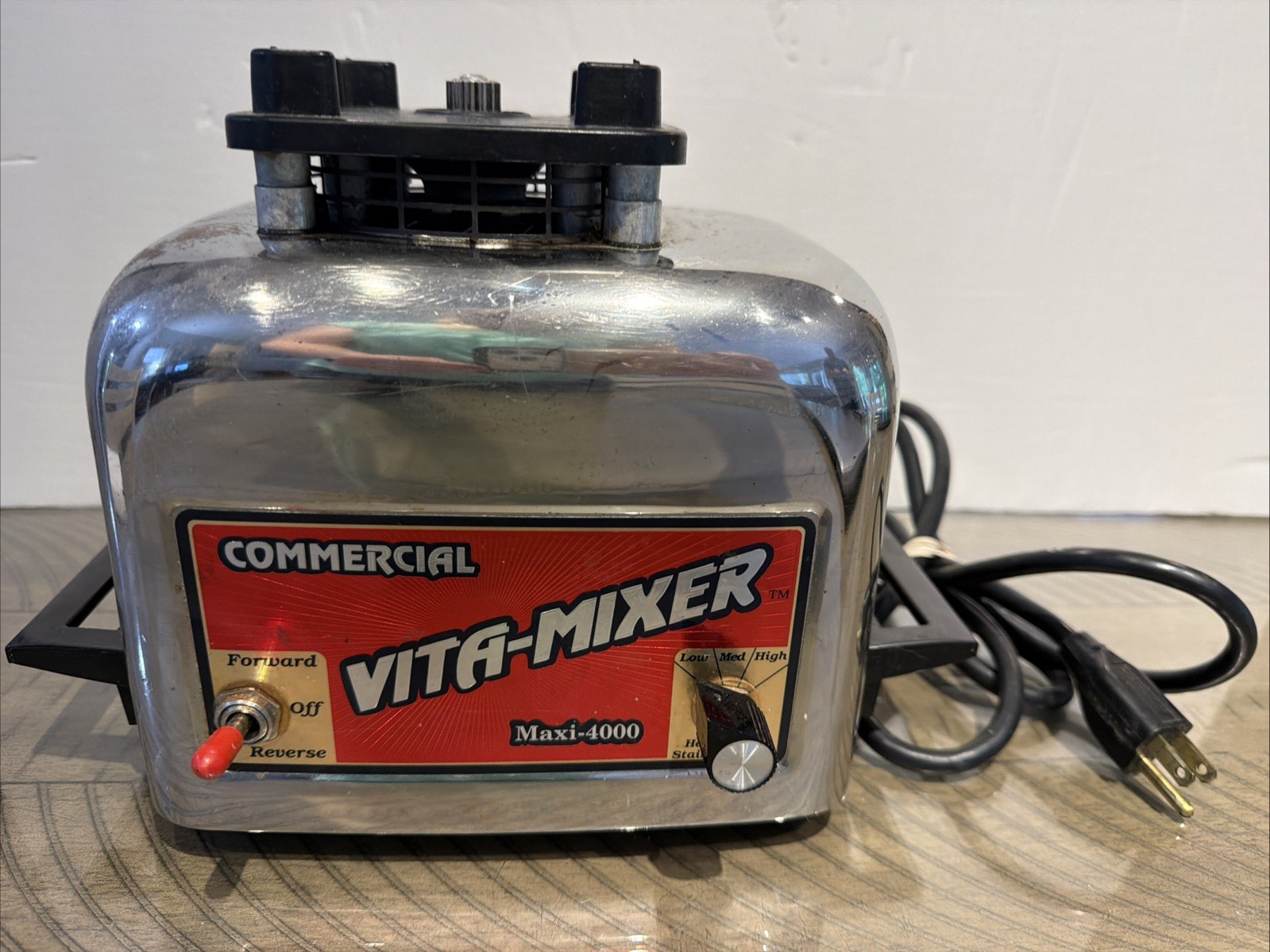 Vita-Mixer Commercial Home Maxi 4000 Stainless Steel Blender base 3-Speed WORKS