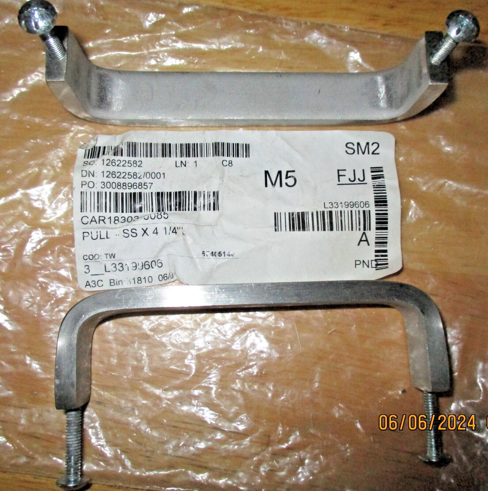 Carter Hoffmann Pull - SS X 4 1/4"L 18303-0085 - Geniune OEM Free Shipping