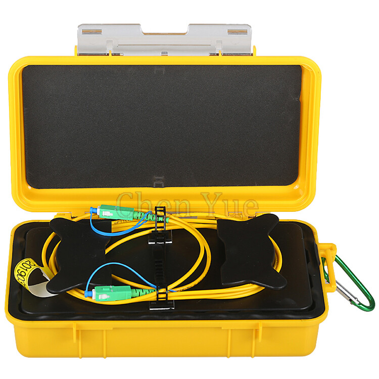 Fiber Cable Test OTDR Launch Cable Box 1000M SM SC/APC OTDR Dead Zone Eliminator