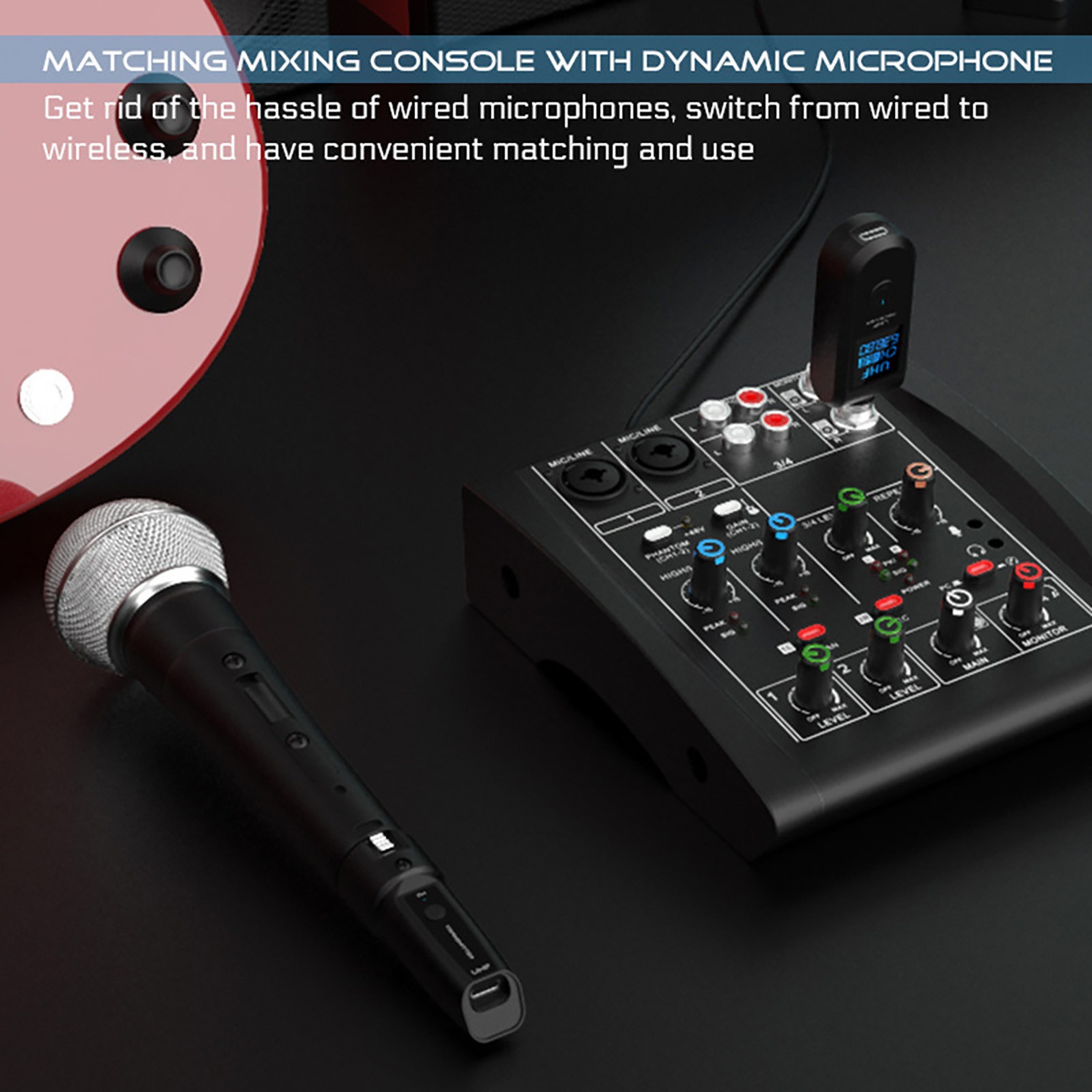 Wireless Audio Transmitter&Receiver XLR Adapter For Multiple Audio Devices