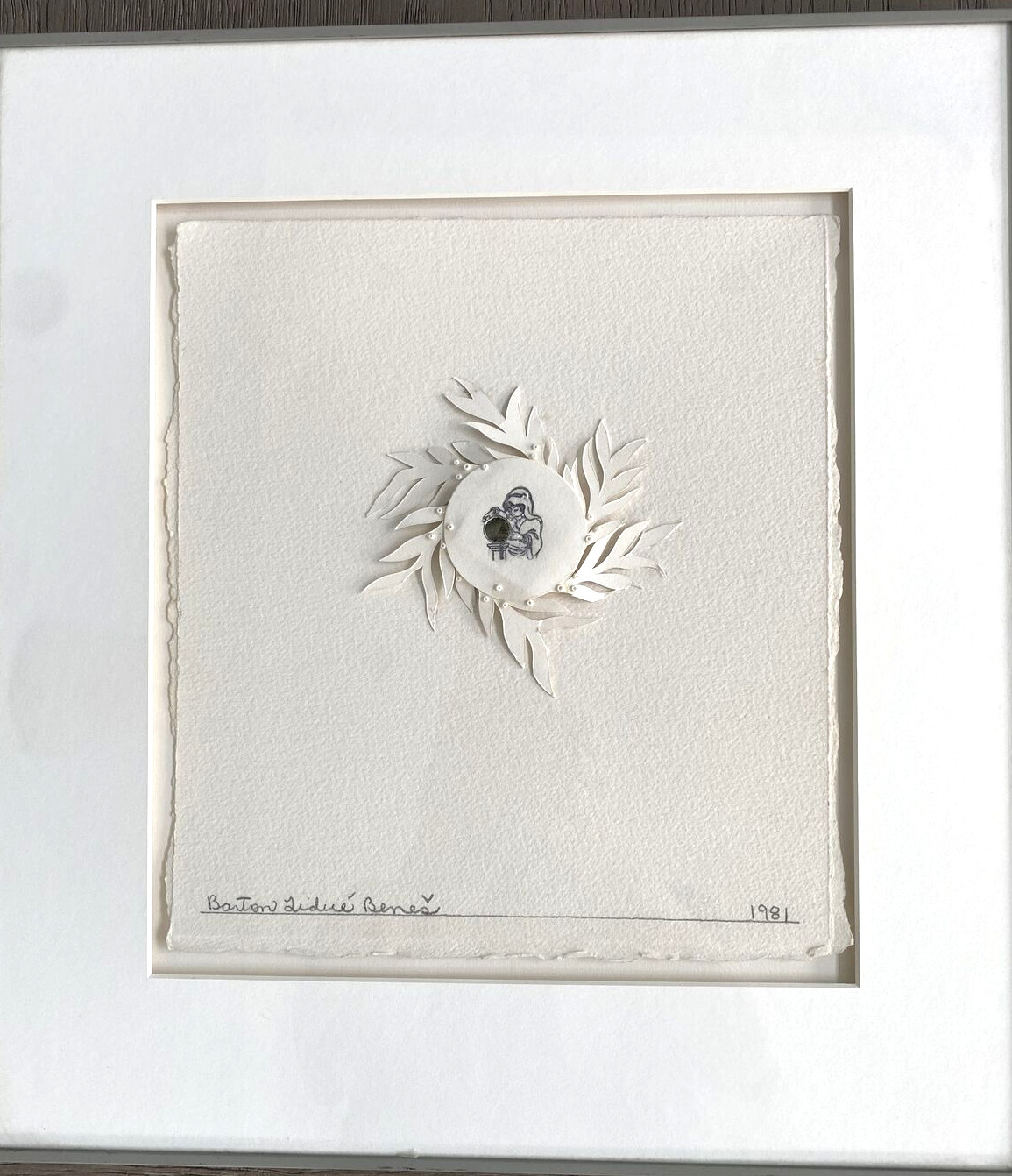 Barton Lidice Benes Signed 1981 Mixed Media 3D Art - Paper Money