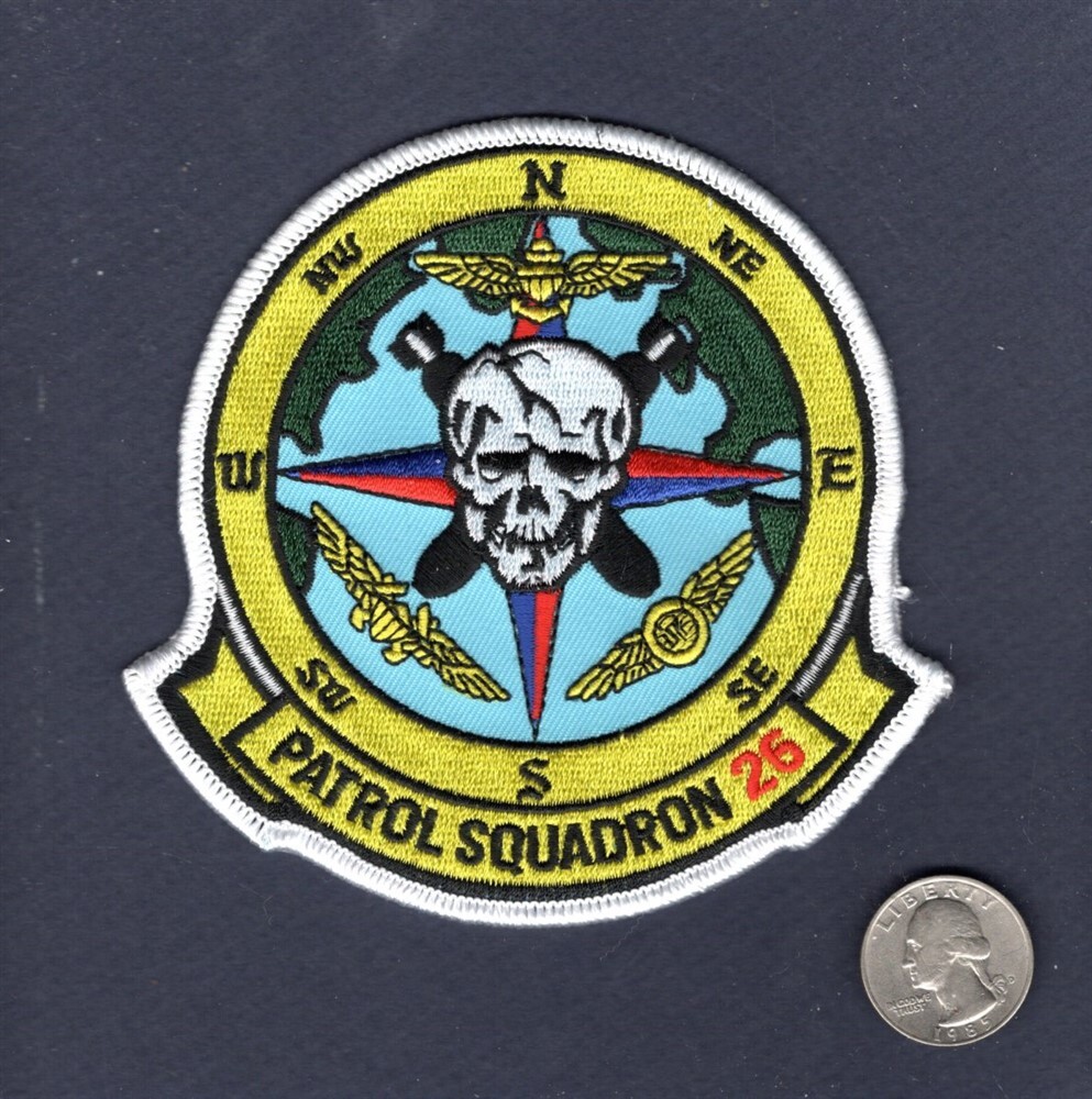 VP-26 TRIDENTS US NAVY Lockheed P-2 NEPTUNE P-3 ORION Patrol Squadron 4.5" Patch