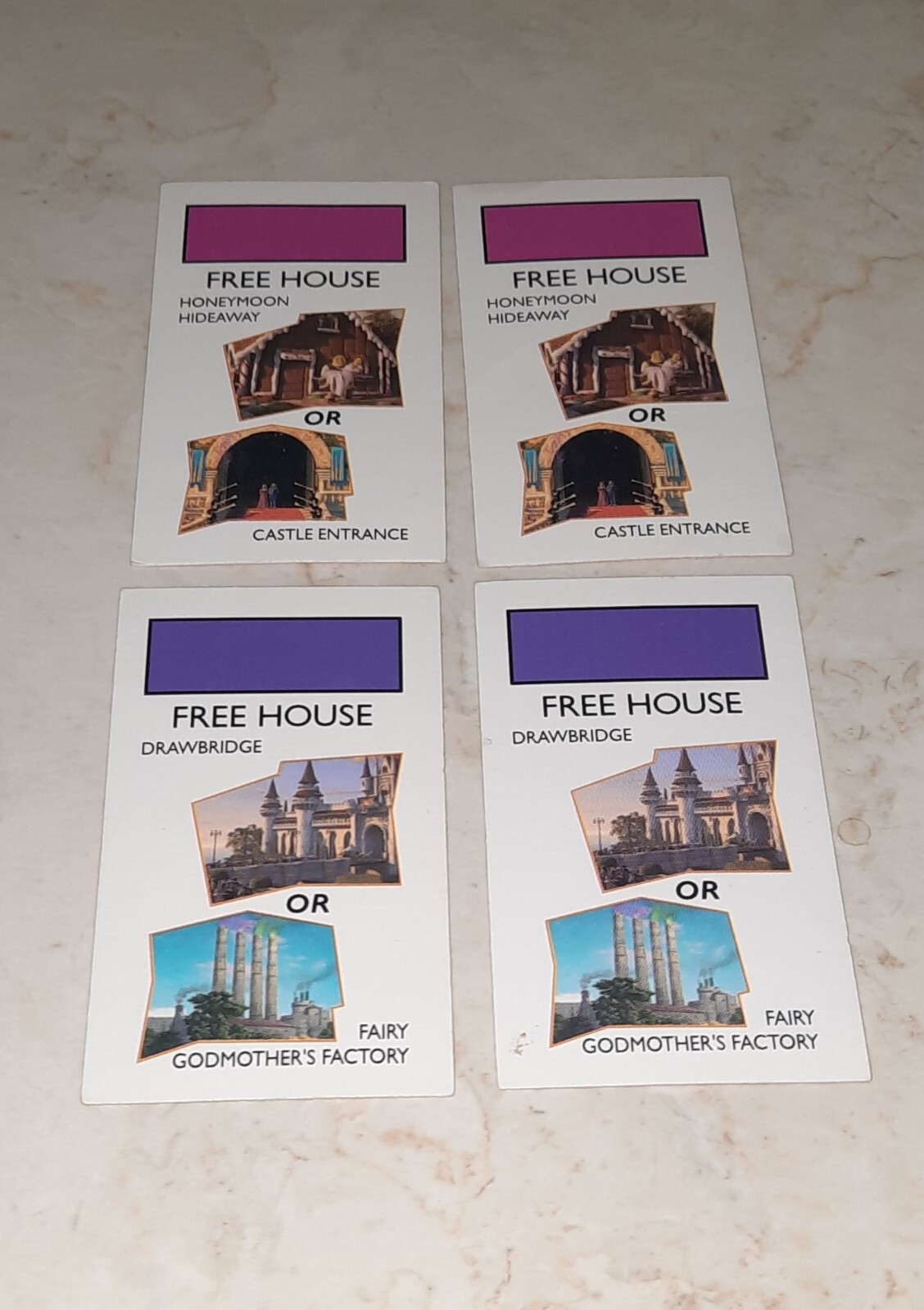 Shrek Monopoly Junior Board Game Replacement Piece Chance Cards