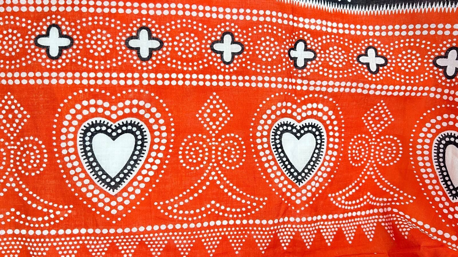 African Textiles, One Hitarget Wax Block Print, and Two Khanga Cloths