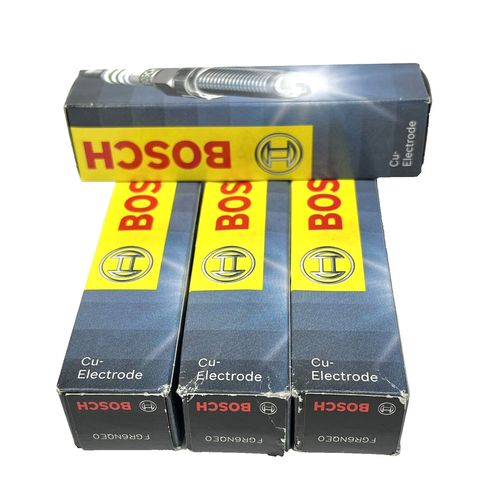 Lot of 4 | BOSCH SPARK PLUGS for VOLVO V50 2.4 | 2004-2010 | FGR6NQEO