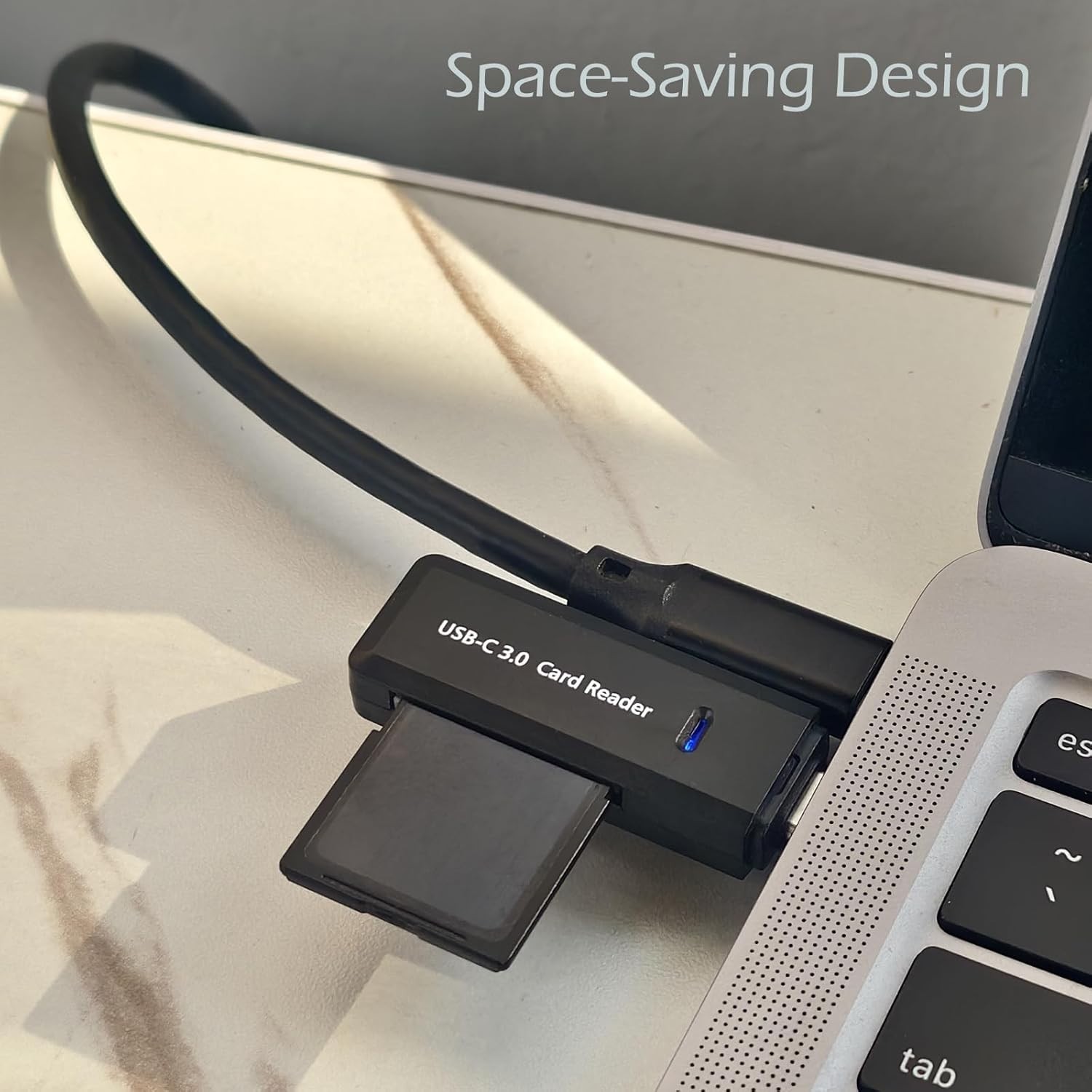Multi-Format Dual Slot USB-C Card Reader - Supports SD, Micro SD Up to 5Gbps