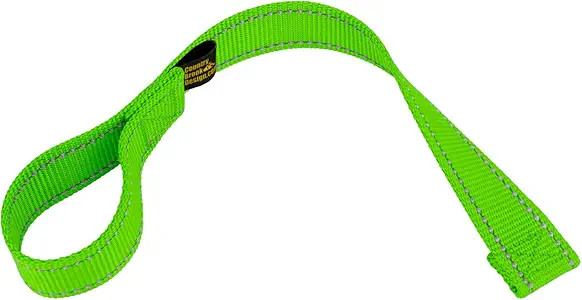 1 Inch Winch Hook Pull Strap with Reflective Nylon - Hot Lime Green Color: