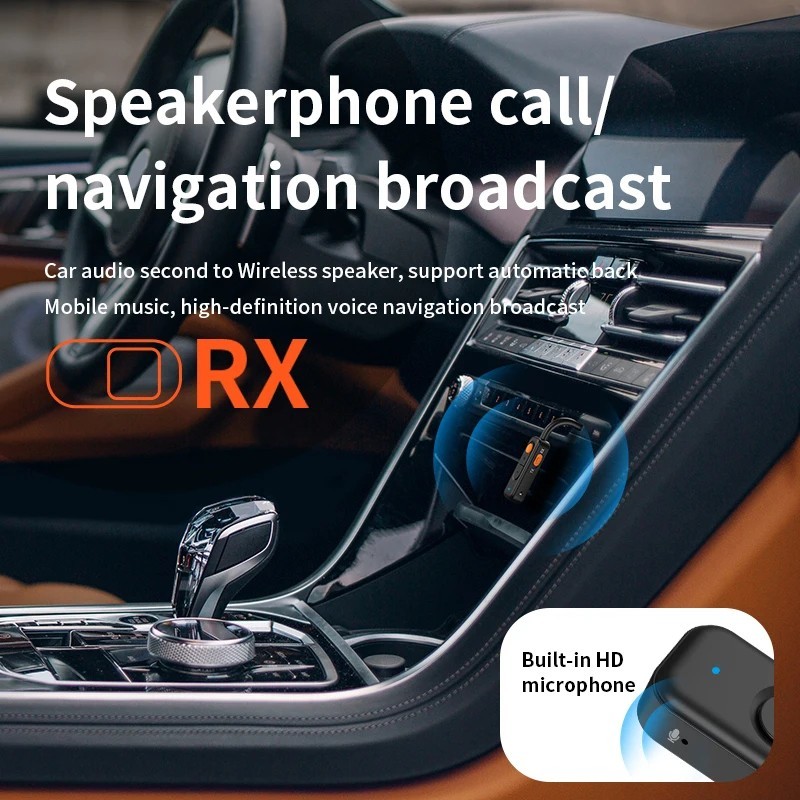 Bluetooth 5.4 Audio Transmitter Receiver 3.5MM AUX HD