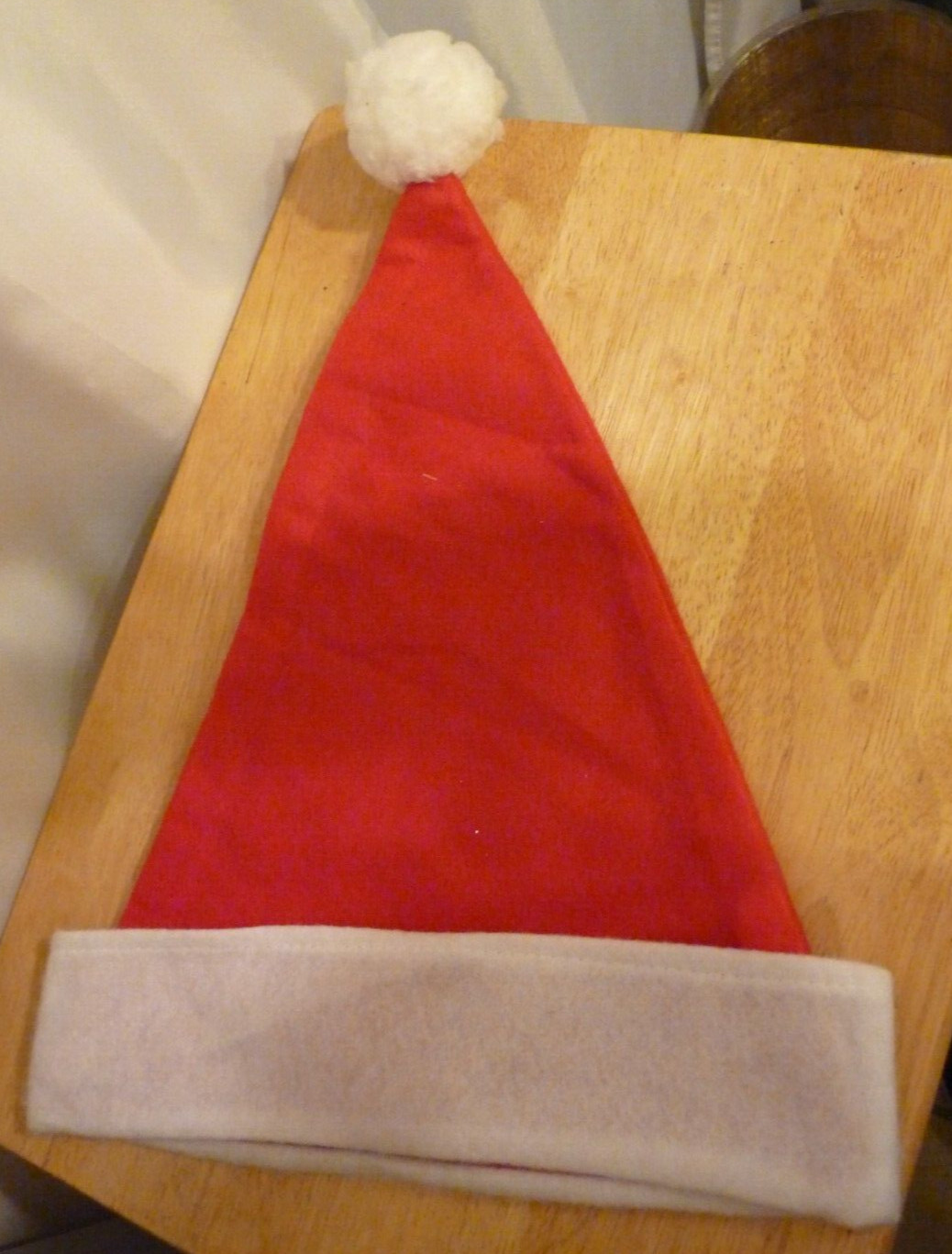 UnLined Small Santa Hat for Adult