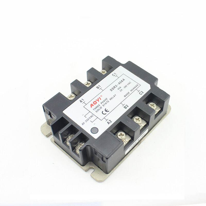 AOYI Three-phase Solid State Relay SSR3-40AA 40A Non-contact Relay 40A Module