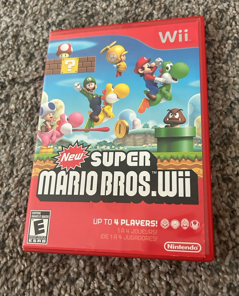 New Super Mario Bros. Wii CASE ONLY NO GAME OR MANUAL