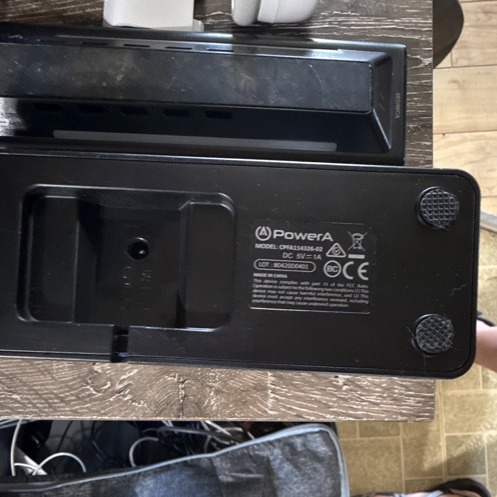 PowerA CPFA-002 Nintendo Switch USB Charging Dock Bundle w/ Grip & Batteries