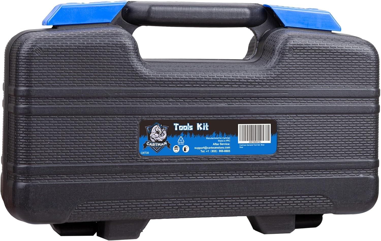 CARTMAN 39 Piece Tool Set 2 Pack With Plastic Toolbox Blue